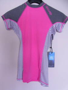 RIPCURL WOMANS （リップカール ） C/Sキャップスリーブラッシュガード MARVERICKS (PINK) サイズL