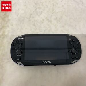 1円〜 動作確認/初期化済 箱無 PSVITA PCH-1100 本体 ブラック