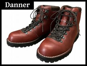 送無 希少 Danner ダナー D214214 OLLALIE オーラリー 3 日本製 Vibram ソール 軽量 マウンテン レザー トレッキング ブーツ 赤茶 26.5