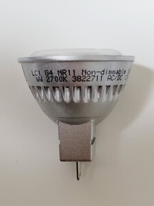 ハロゲン電球代替用LED LCI G4 MR11 Non-dimmable 3W 35° 190lm WW 2700K 3822711 AC/DC 12V 中古 40個セット