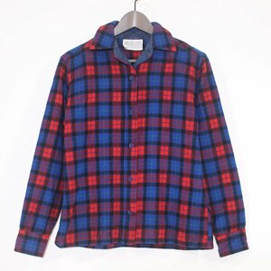 USA製 PENDLETON ペンドルトン 長袖チェックウールシャツ レディース