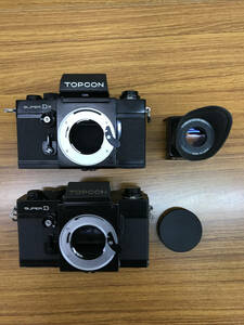 ★ Topcon Super D Super DM Black 35mm SLR Film Camera トプコン 一眼レフ フィルムカメラ ボディ ファインダー 付 ★ #462