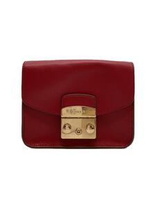 FURLA◆ショルダーバッグ/レザー/RED