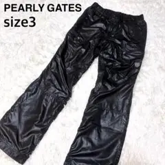 美品 PEARLY GATES ダウンパンツ 防寒 ブラック size3