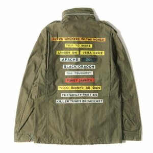 WACKO MARIA ワコマリア ジャケット サイズ:40(L) コラージュ グラフィック M65 フィールドジャケット M-65 Jacket カーキ アウター