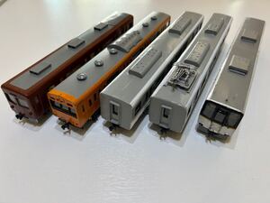 HOゲージ 自作 ペーパー製？ 手作り ハンドメイド 5両 鉄道模型 動作未確認 ジャンク 13