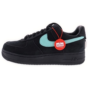 ナイキ ×ティファニー AIR FORCE 1 LOW 1837 BLACK エアフォース1 ローカットスニーカー レディース US6.5/24.5cm DZ1382-001