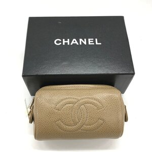 CHANEL シャネル ポーチ キャビアスキン 4512375 箱付き【DAAPA026】