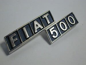 リアマーク“FIAT500”メタル フィアット５００Ｆ／Ｒ用