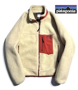 極美品【入手困難!!】Patagonia パタゴニア レトロX ジャケット L(XL相当) メンズ 07FW フリース【ナチュラル×レッド】ボア 名作カラー