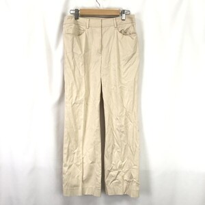 日本製★DAKS GOLF/ダックス ゴルフ★スラックスパンツ【レディースW64/股下68cm/ivory/アイボリー】ズボン/Pants/Trouser◆BH710