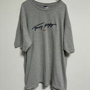 90s USA製 ビンテージ ヴィンテージ トミーヒルフィガー tommy Tシャツ tee アメリカ製 古着 ロゴ 刺繍 レア オールド old ストリート