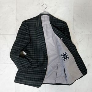 《美品》Christian Dior MONSIEUR クリスチャンディオール/テーラードジャケット ウールカシミヤ 千鳥格子柄 裏地CD柄/メンズ AB-4