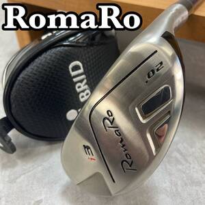 RomaRo　ロマロ　i3　メンズゴルフUT　カーボン　S　20°　右利き用　ユーティリティー　39.25インチ　D-1　337g　ヘッドカバー