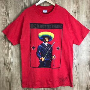 00s RAGE AGAINST THE MACHINE Emiliano Zapata ロックT バンドT プリント 半袖 Tシャツ サイズ メンズ L 古着 s24072053