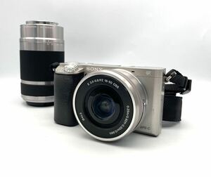 【稼働品】デジタル一眼カメラ SONY ILCE-α6000 レンズキット E4.5-6.3/55-210 OSS ソニー 軽量 小型 Eマウント