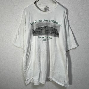 フルーツオブザルーム 半袖Tシャツ ベースボール　タイガースタジアム　白T　37 古着　入手困難　激レア　希少 人気　野球　ゆるだぼ