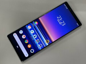 au SONY Xperia 1 SOV40 ホワイト SIMロック解除済 ジャンク