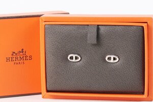 【美品】HERMES エルメス シェーヌダンクル 925 ピアス ブランドアクセサリー 小物 雑貨【RO58】