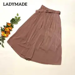 LADYMADE（レディメイド）　ワイドパンツ　ベルト付き　フリー　スカンツ