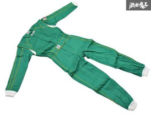 T●新品 NOMEX COMPETITION LICENSE Mサイズ レーシングスーツ つなぎ 作業着 グリーン 緑