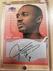 レア Rookie サイン 1999 -00 Fleer Focus Fresh Ink JASON TERRY AUTO RC / ジェイソン テリー JET Autograph (NBA Champion)