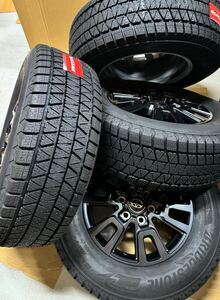 ☆新車外し☆ ランクル 250 純正 アルミホイール 265/65R18 2024年製 新品 ブリヂストン ブリザック DM-V3 スタッドレスタイヤ 4本セット