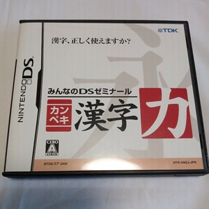 ニンテンドー DS　カンペキ漢字　力。漢字、正しく使えますか？　配送料無料。