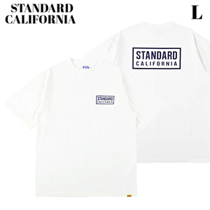 L 新品【STANDARD CALIFORNIA SD HEAVYWEIGHT BOX LOGO Tee WHITE スタンダードカリフォルニア ヘビーウェイト Tシャツ SD Tシャツ】