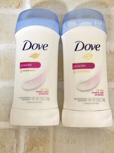 〈送料無料〉 ダヴ デオドラント 【パウダー】 74g 2本セット 制汗剤 スティック ダブ dove 石鹸 アメリカ ソープバー 