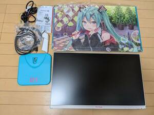 ViewSonic×HATSUNE MIKUI 23.8型 IPSフルHD液晶ディスプレイ VA-2456-MIKU 美品 箱付き