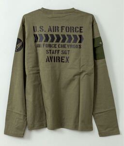 【新品】アヴィレックス AVIREX FATIGUE LONG SLEEVE TEE〔LIMITED〕 ロンティー ロンT 長T 長袖 Tシャツ オリーブ