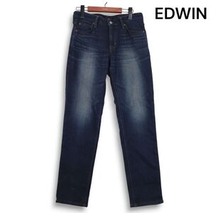 EDWIN エドウィン ERW07L 暖ジャージーズ♪ 裏起毛 加工 ストレッチ テーパード デニム パンツ ジーンズ Sz.S　レディース　K4B00791_8#Q