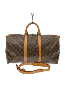 LOUIS VUITTON◆キーポル・バンドリエール55_モノグラム・キャンバス_BRW/PVC/BRW