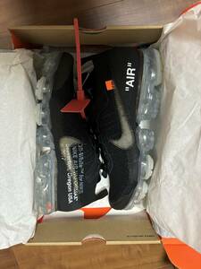 新品 OFF-WHITE × NIKE THE 10 : AIR VAPORMAX FK BLACK/CLEAR-TOTAL ORANGE AA3831-002 29cm US11