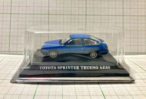 トヨタ　スプリンター　トレノ　(サイドミラーのパーツは台座の裏面に付属) エフトイズ　TOYOTA SPRINTER TRUENO AE86 ミニカー　中古美品