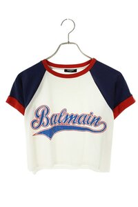 バルマン EE006BB57 サイズ:XS フロントロゴクロップドTシャツ 中古 BS99