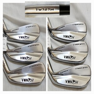 (中古)　HONMA(ホンマ)　TW 727M(ツアーワールド727M)　アイアン5~PW(6本)セット　N.S.PRO MODUS3 SYSTEM3 TOUR125(X)