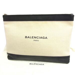 ◆BALENCIAGA バレンシアガ クラッチバッグ イタリア製 レザー切替 メンズ レディース