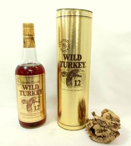 1000円スタート 酒 BOURBON WHISKEY WILD TURKEY 12年 LIMITED EDITION ゴールドラベル 750ml 50.5％ バーボン 未開栓 箱付 5 酒K509