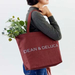 【新品未使用】DEAN&DELUCA レッドビーンズ ホリデー トートバッグL チャリティートートバッグ ディーンアンドデルーカ 