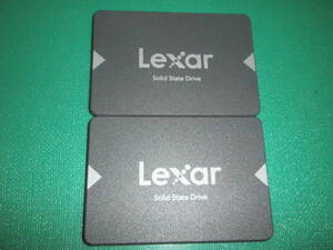 [R073]Lexar SSD SATA NS100 256GB 2個セット CrystalDiskInfo:正常