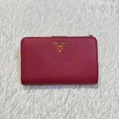 今週限定セール　美品　PRADA プラダ　二つ折り　財布　ピンク