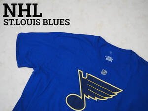 ☆送料無料☆ NHL USA直輸入 古着 ST.LOUIS BLUES セントルイス・ブルース ライアン・オライリー Tシャツ メンズ XXL ブルー トップス 中古