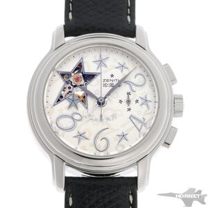 ZENITH ゼニス クロノマスター スターオープン オートマチック 03.1230.4021/32.C577 SS レディース 時計 2310074