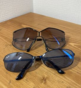 1-244 Christian Dior クリスチャンディオール Ray-Ban レイバン サングラス 2点 おまとめ セット ブランド ファッション 小物 装飾品