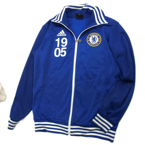 ●adidas アディダス トラック ジャケット チェルシー CHELSEA FC ジャージ サッカー メンズ Mサイズ ワッペン 正規品 1円スタート