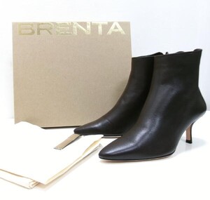 新品★BRENTA ブレンタ★レザー ショートブーツ 36 チャイロ★Deuxieme Classe ドゥーズィエムクラス