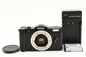 美品 PENTAX Q 12.4MP ミラーレス デジタルカメラ ボディ シャッター回数1857 ブラック ペンタックス 010