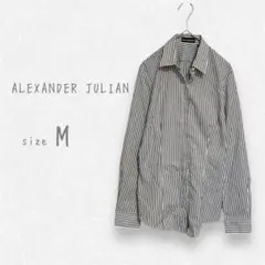 ALEXANDER JULIAN レディース シャツ ストライプ 長袖 Mサイズ